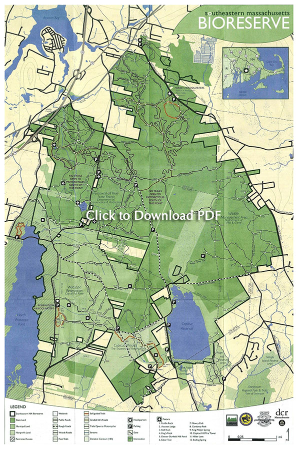 Southeastern Massachusetts Bioreserve Map